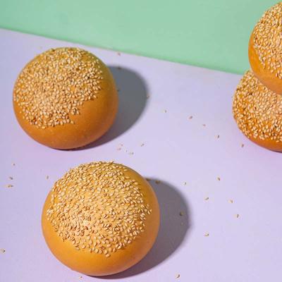 Caja pan para hamburguesas tipo brioche con semillas