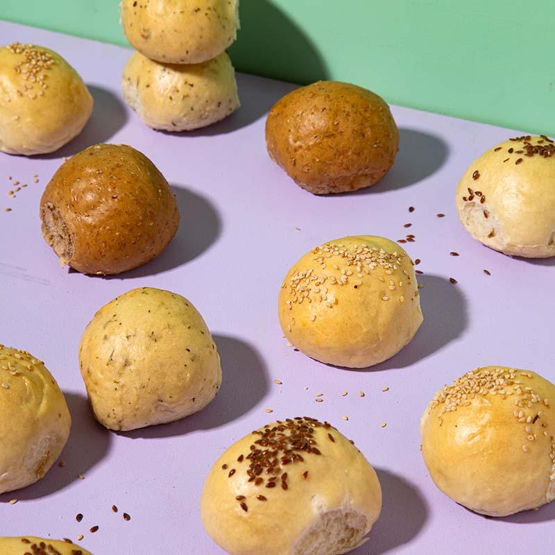 Caja pancitos saborizados mixtos chicos