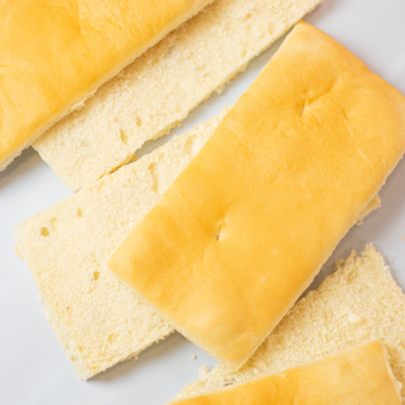 Caja pan ciabatta blanco