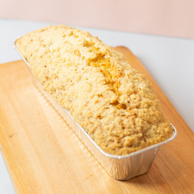 Budin de manzana con crumble chico